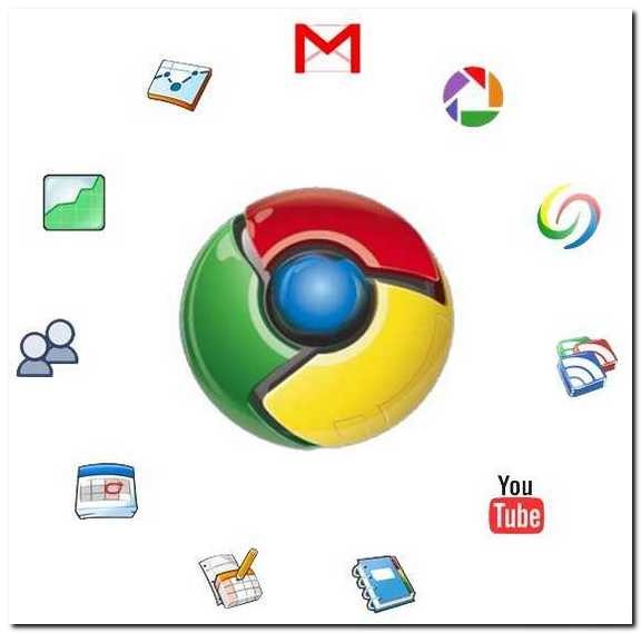 Логотипы Google Chrome и других программ