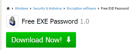 Кнопка загрузки программы Free Exe Password